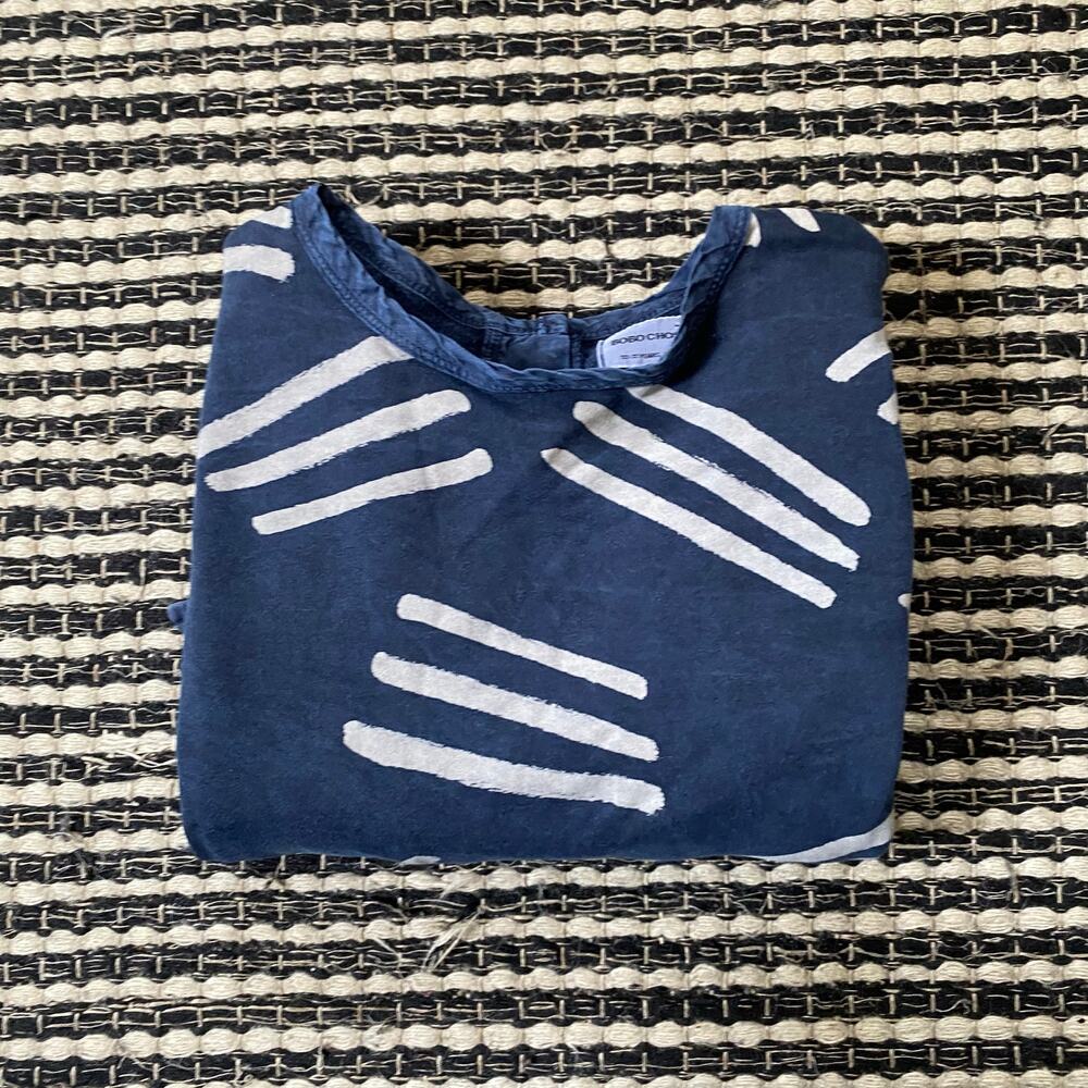 🌿Bobo Choses Girls Scratches All Over Long Sleeve Pocket Dress 10/11 Y